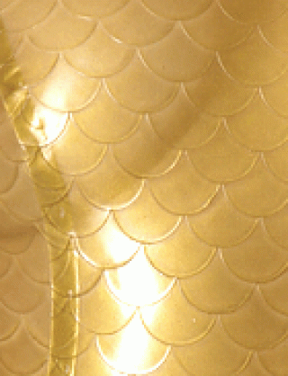 Struktur Latex Translucent Scales Gold